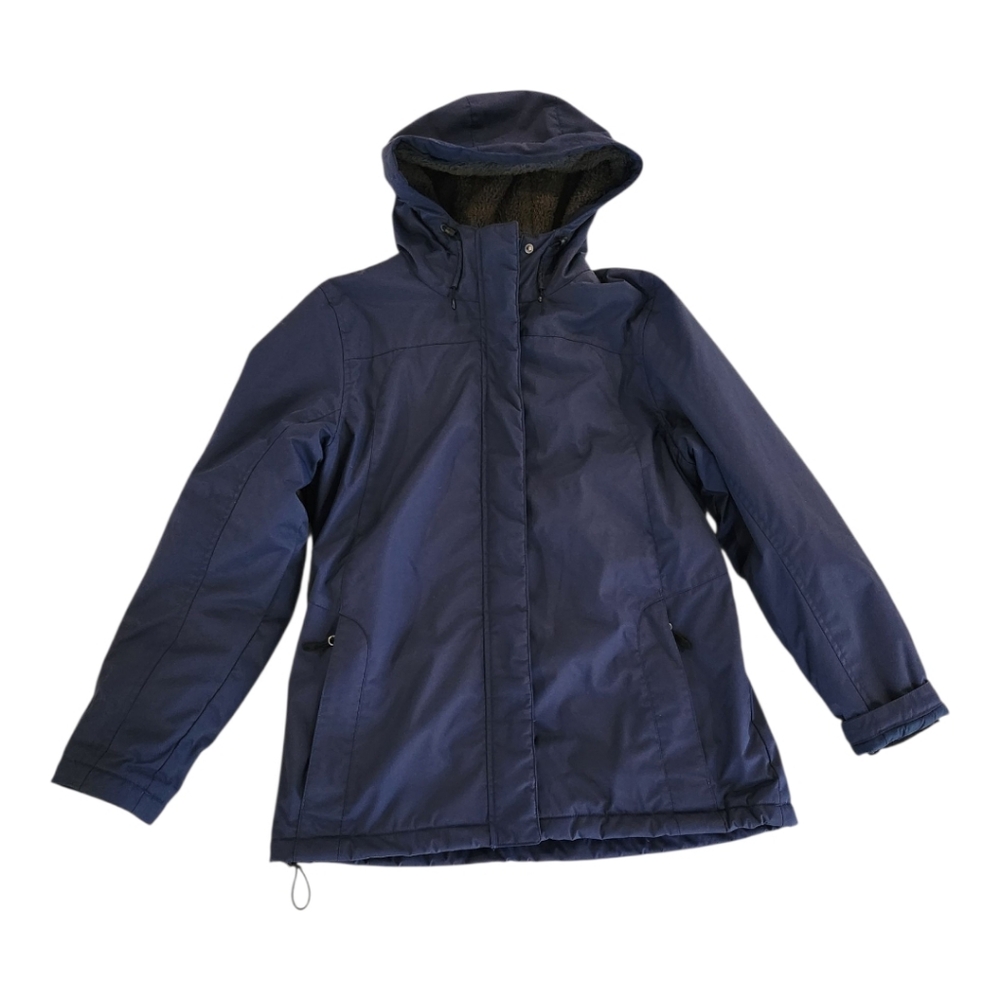 L.L. Bean Navy Sherpa Lined Jacket Women's Size Medium